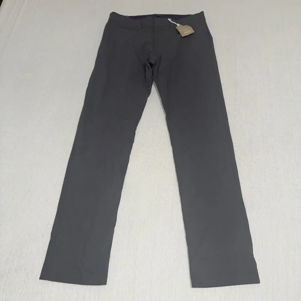 J.Crew Men’s 484 Slim-fit tech Chino pants Bedford Coal Size 30X32 NWT
